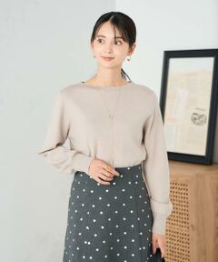 a.v.v / アー・ヴェ・ヴェ ニット・セーター | 【洗える】ボートネック美ラクるパフスリーブニット