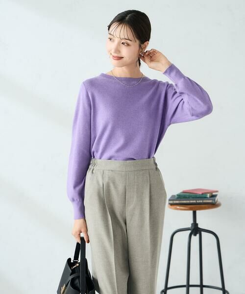 a.v.v / アー・ヴェ・ヴェ ニット・セーター | 【洗える】ボートネック美ラクるパフスリーブニット | 詳細17