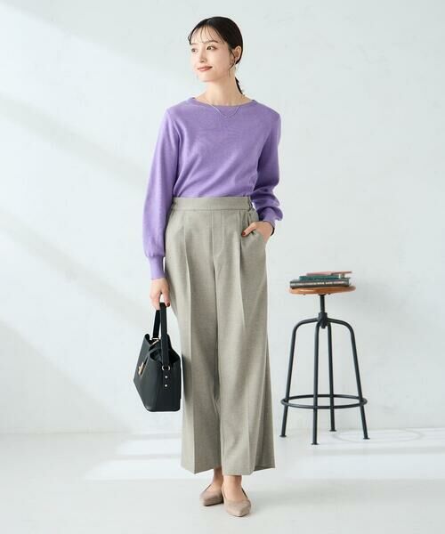 a.v.v / アー・ヴェ・ヴェ ニット・セーター | 【洗える】ボートネック美ラクるパフスリーブニット | 詳細18