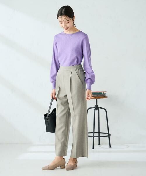 a.v.v / アー・ヴェ・ヴェ ニット・セーター | 【洗える】ボートネック美ラクるパフスリーブニット | 詳細19