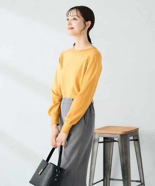 a.v.v / アー・ヴェ・ヴェ ニット・セーター | 【洗える】ボートネック美ラクるパフスリーブニット | 詳細2