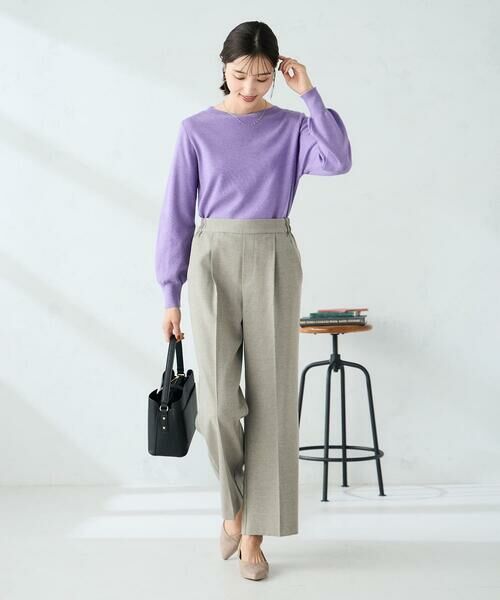 a.v.v / アー・ヴェ・ヴェ ニット・セーター | 【洗える】ボートネック美ラクるパフスリーブニット | 詳細20