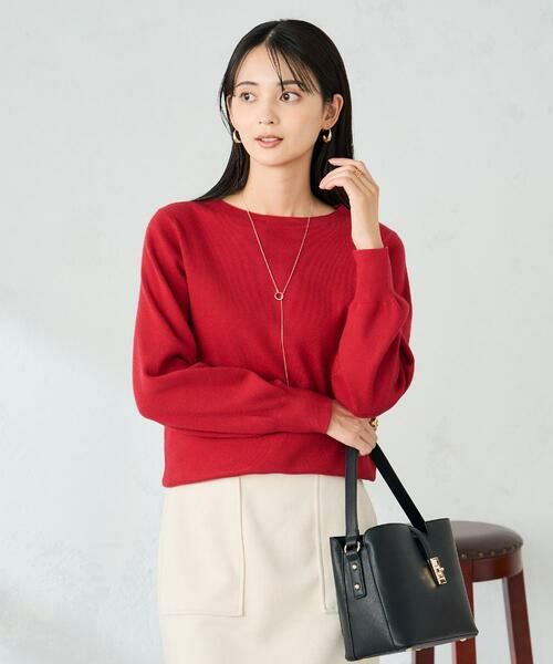 a.v.v / アー・ヴェ・ヴェ ニット・セーター | 【洗える】ボートネック美ラクるパフスリーブニット | 詳細23