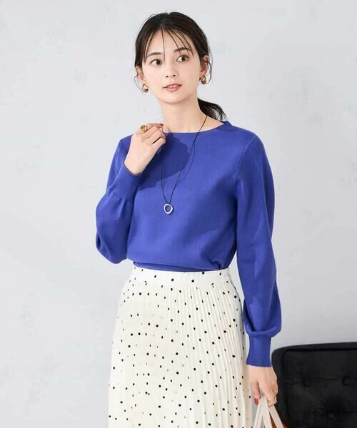a.v.v / アー・ヴェ・ヴェ ニット・セーター | 【洗える】ボートネック美ラクるパフスリーブニット | 詳細6