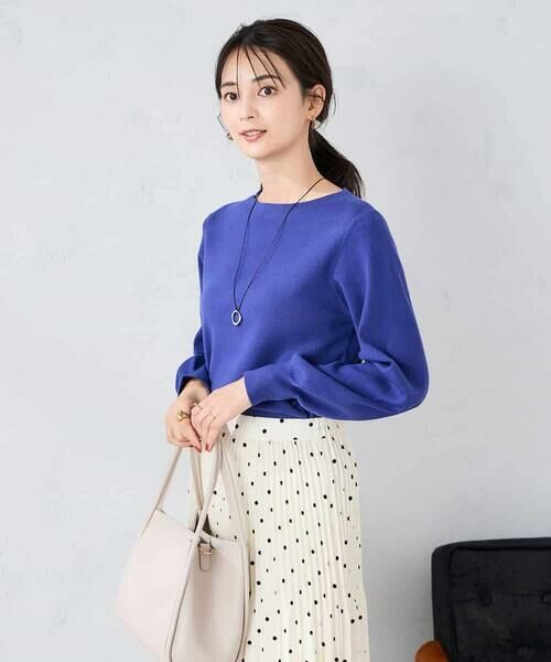 a.v.v / アー・ヴェ・ヴェ ニット・セーター | 【洗える】ボートネック美ラクるパフスリーブニット | 詳細7