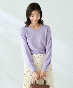 a.v.v / アー・ヴェ・ヴェ ニット・セーター | 【洗える】Vネック美ラクるパフスリーブニット【WEB限定】