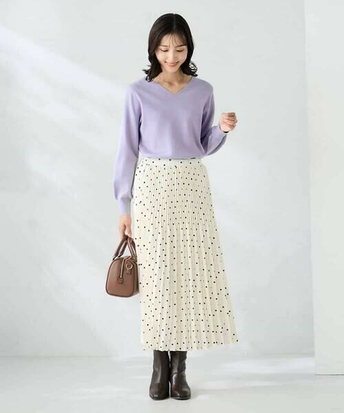 a.v.v / アー・ヴェ・ヴェ ニット・セーター | 【洗える】Vネック美ラクるパフスリーブニット【WEB限定】 | 詳細10