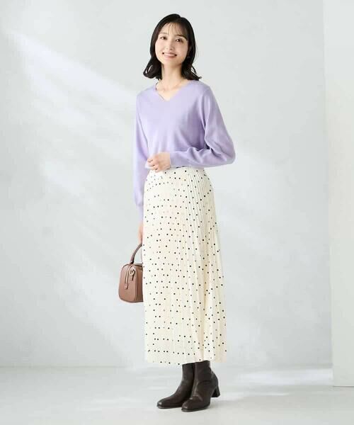 a.v.v / アー・ヴェ・ヴェ ニット・セーター | 【洗える】Vネック美ラクるパフスリーブニット【WEB限定】 | 詳細11