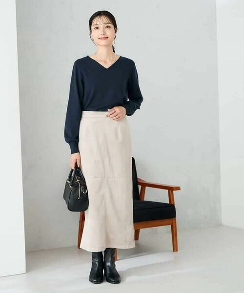 a.v.v / アー・ヴェ・ヴェ ニット・セーター | 【洗える】Vネック美ラクるパフスリーブニット【WEB限定】 | 詳細14