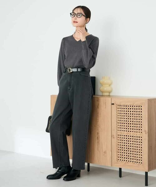 a.v.v / アー・ヴェ・ヴェ ニット・セーター | 【洗える】Vネック美ラクるパフスリーブニット【WEB限定】 | 詳細23