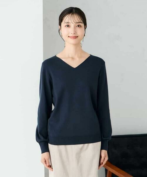 a.v.v / アー・ヴェ・ヴェ ニット・セーター | 【洗える】Vネック美ラクるパフスリーブニット【WEB限定】 | 詳細25