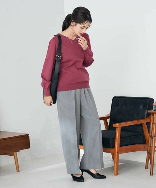 a.v.v / アー・ヴェ・ヴェ ニット・セーター | 【洗える】Vネック美ラクるパフスリーブニット【WEB限定】 | 詳細4