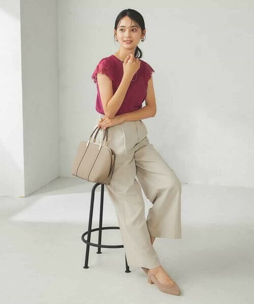 a.v.v / アー・ヴェ・ヴェ ニット・セーター | レーストリムフレンチスリーブサマーニット | 詳細13