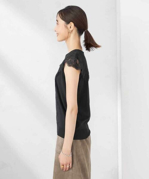 a.v.v / アー・ヴェ・ヴェ ニット・セーター | レーストリムフレンチスリーブサマーニット | 詳細22