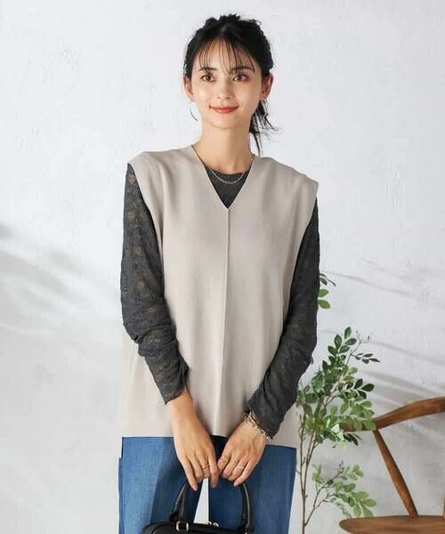 a.v.v / アー・ヴェ・ヴェ ベスト | Ｖネックニットベスト | 詳細7