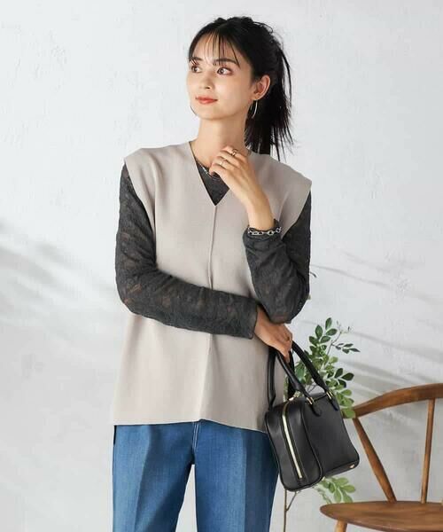 a.v.v / アー・ヴェ・ヴェ ベスト | Ｖネックニットベスト | 詳細8