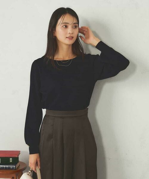 a.v.v / アー・ヴェ・ヴェ ニット・セーター | プリーツスリーブニット | 詳細3