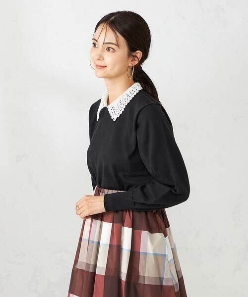 a.v.v / アー・ヴェ・ヴェ ニット・セーター | 2WAYレースカラーニット | 詳細8