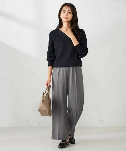 a.v.v / アー・ヴェ・ヴェ ニット・セーター | 【洗える】ラメVネック美ラクるパフスリーブニット | 詳細17