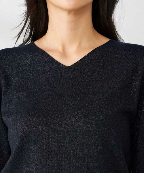 a.v.v / アー・ヴェ・ヴェ ニット・セーター | 【洗える】ラメVネック美ラクるパフスリーブニット | 詳細29