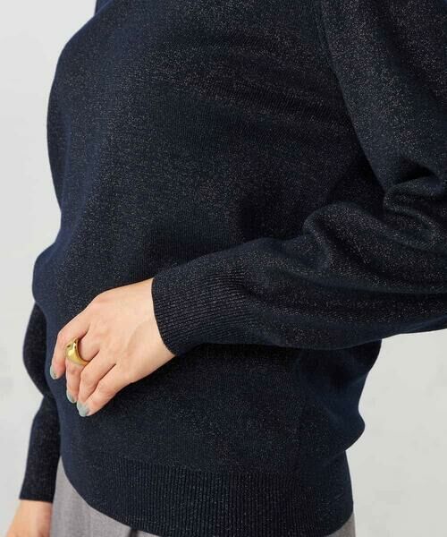 a.v.v / アー・ヴェ・ヴェ ニット・セーター | 【洗える】ラメVネック美ラクるパフスリーブニット | 詳細30