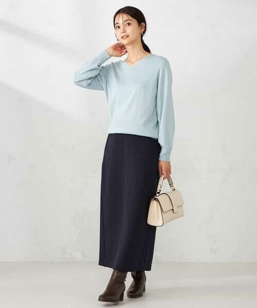 a.v.v / アー・ヴェ・ヴェ ニット・セーター | 【洗える】ラメVネック美ラクるパフスリーブニット | 詳細5