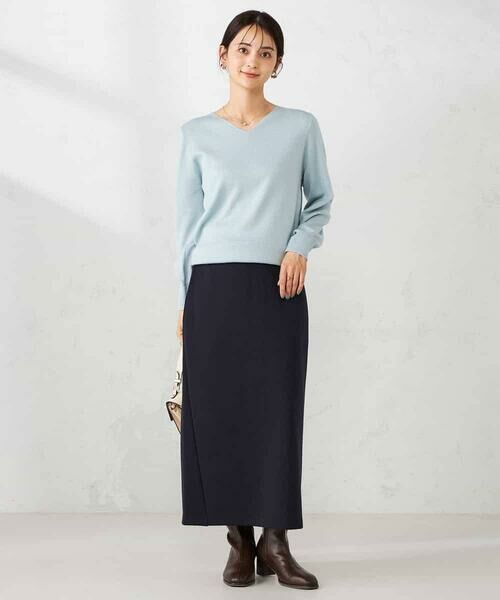 a.v.v / アー・ヴェ・ヴェ ニット・セーター | 【洗える】ラメVネック美ラクるパフスリーブニット | 詳細6