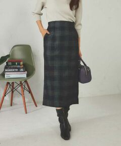 a.v.v / アー・ヴェ・ヴェ ロング・マキシ丈スカート | ラメチェックナロースカート