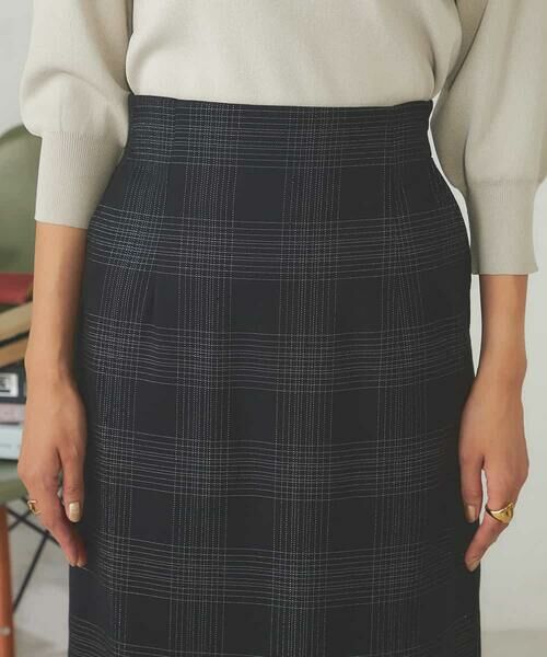 a.v.v / アー・ヴェ・ヴェ ロング・マキシ丈スカート | ラメチェックナロースカート | 詳細15
