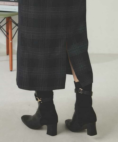 a.v.v / アー・ヴェ・ヴェ ロング・マキシ丈スカート | ラメチェックナロースカート | 詳細20