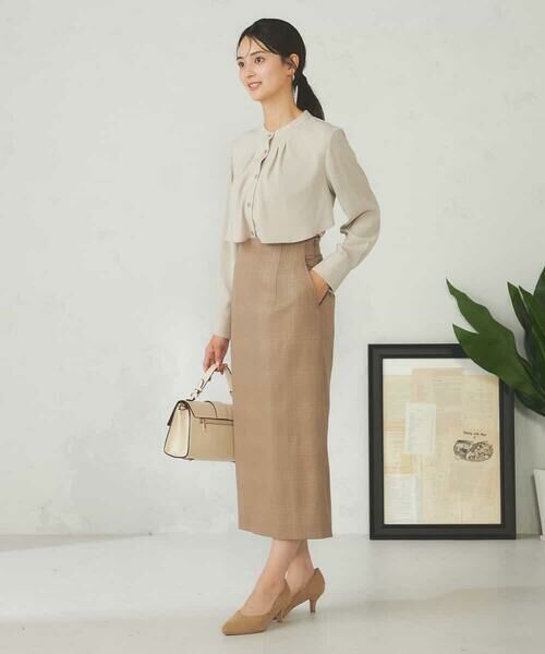 a.v.v / アー・ヴェ・ヴェ ロング・マキシ丈スカート | ラメチェックナロースカート | 詳細3