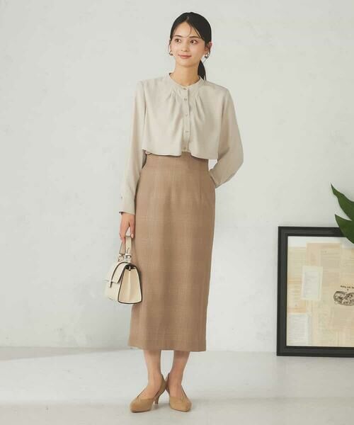 a.v.v / アー・ヴェ・ヴェ ロング・マキシ丈スカート | ラメチェックナロースカート | 詳細4