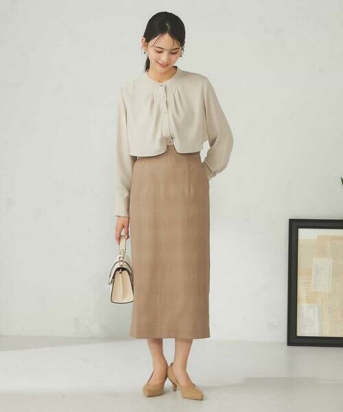 a.v.v / アー・ヴェ・ヴェ ロング・マキシ丈スカート | ラメチェックナロースカート | 詳細5