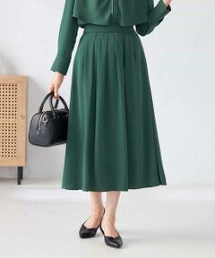 a.v.v / アー・ヴェ・ヴェ ロング・マキシ丈スカート | 【洗える/セットアップ可】タックフレアスカート