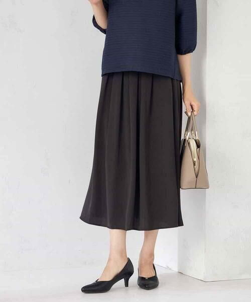a.v.v / アー・ヴェ・ヴェ ロング・マキシ丈スカート | 【洗える/セットアップ可】タックフレアスカート | 詳細15