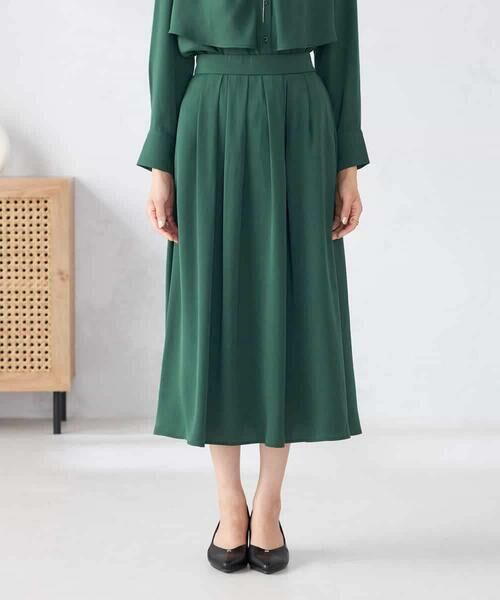 a.v.v / アー・ヴェ・ヴェ ロング・マキシ丈スカート | 【洗える/セットアップ可】タックフレアスカート | 詳細21