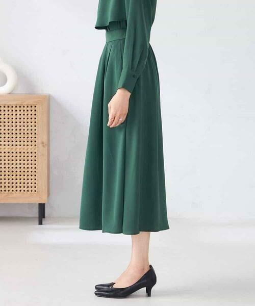 a.v.v / アー・ヴェ・ヴェ ロング・マキシ丈スカート | 【洗える/セットアップ可】タックフレアスカート | 詳細22