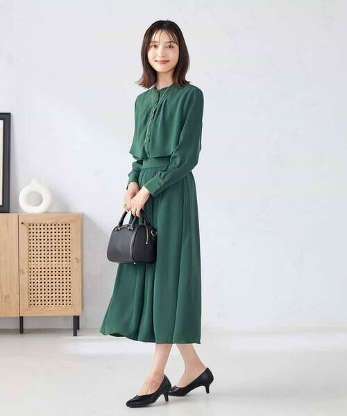 a.v.v / アー・ヴェ・ヴェ ロング・マキシ丈スカート | 【洗える/セットアップ可】タックフレアスカート | 詳細4