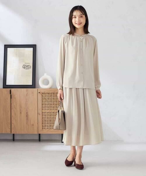 a.v.v / アー・ヴェ・ヴェ ロング・マキシ丈スカート | 【洗える/セットアップ可】タックフレアスカート | 詳細7