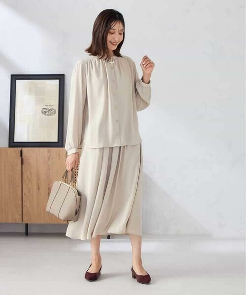 a.v.v / アー・ヴェ・ヴェ ロング・マキシ丈スカート | 【洗える/セットアップ可】タックフレアスカート | 詳細8