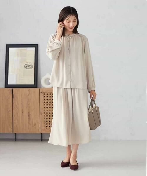 a.v.v / アー・ヴェ・ヴェ ロング・マキシ丈スカート | 【洗える/セットアップ可】タックフレアスカート | 詳細9