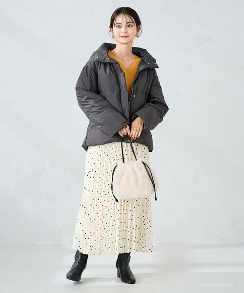 a.v.v / アー・ヴェ・ヴェ ロング・マキシ丈スカート | 【洗える】ドットプリーツスカート | 詳細10