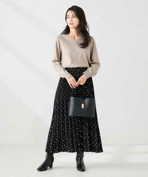a.v.v / アー・ヴェ・ヴェ ロング・マキシ丈スカート | 【洗える】ドットプリーツスカート | 詳細16