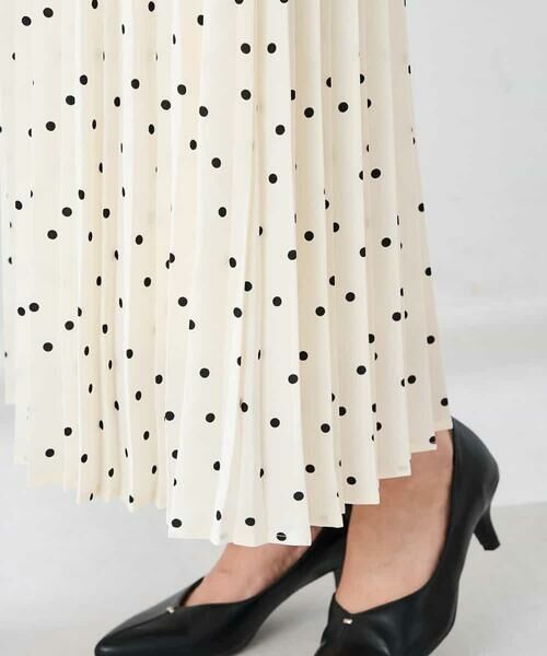 a.v.v / アー・ヴェ・ヴェ ロング・マキシ丈スカート | 【洗える】ドットプリーツスカート | 詳細22