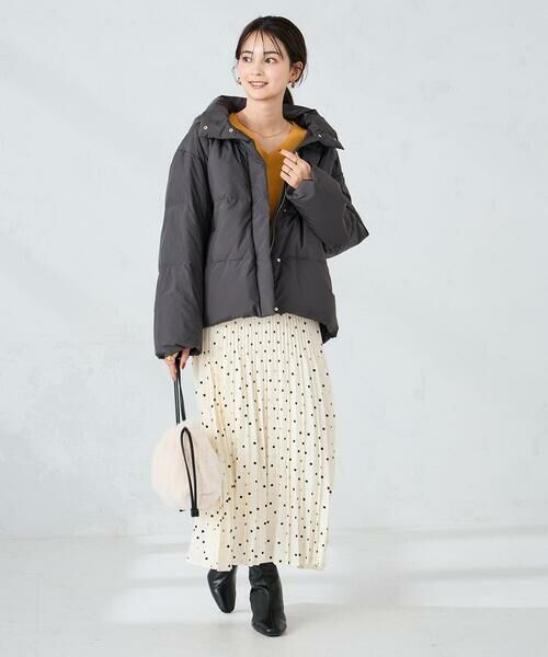 a.v.v / アー・ヴェ・ヴェ ロング・マキシ丈スカート | 【洗える】ドットプリーツスカート | 詳細8