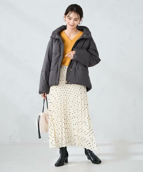a.v.v / アー・ヴェ・ヴェ ロング・マキシ丈スカート | 【洗える】ドットプリーツスカート | 詳細9