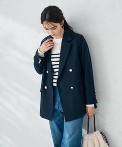 a.v.v / アー・ヴェ・ヴェ テーラードジャケット | 【ストレッチ/雑誌InRed(宝島社)11月号掲載】ダブルブレストジャケット