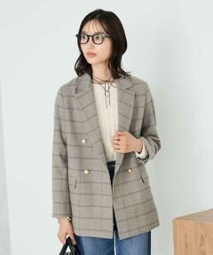 a.v.v / アー・ヴェ・ヴェ テーラードジャケット | 【ストレッチ/雑誌InRed(宝島社)11月号掲載】ダブルブレストジャケット