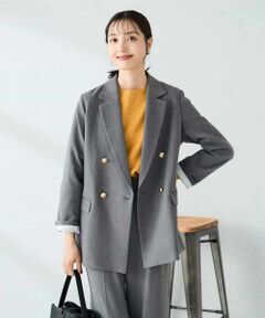 a.v.v / アー・ヴェ・ヴェ テーラードジャケット | 【ストレッチ/雑誌InRed(宝島社)11月号掲載】ダブルブレストジャケット