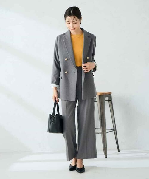 a.v.v / アー・ヴェ・ヴェ テーラードジャケット | 【ストレッチ/雑誌InRed(宝島社)11月号掲載】ダブルブレストジャケット | 詳細14